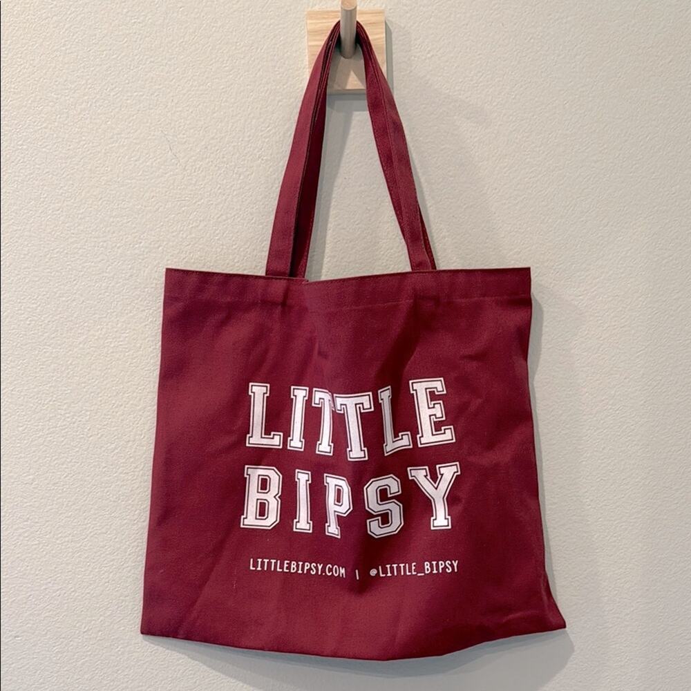 Little Bipsy Burgundy Tote Bag Like New‎